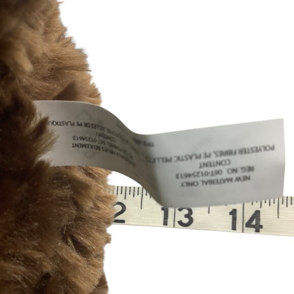 Soft Cuddly Brown Chimp Monkey Plush Toy Blue Ribbon The Petting Zoo 12” - Picture 5 of 5